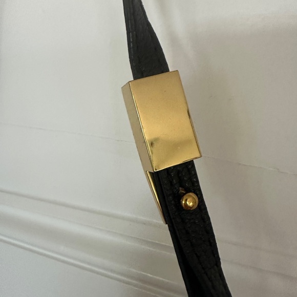 J. Crew Claremont Black Leather Shoulder Bag - Picture 3 of 8